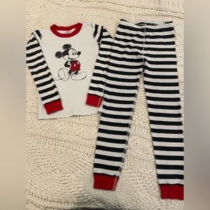 Hanna Andersson x Disney Mickey Mouse Kids Pajama Set - Black, White, and Red